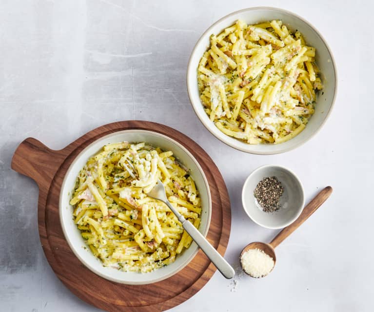 One-Pot-Pasta mit Schinken