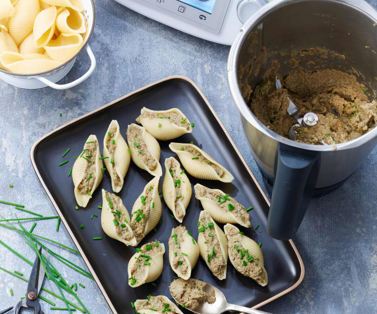 Conchiglioni farcis aux champignons