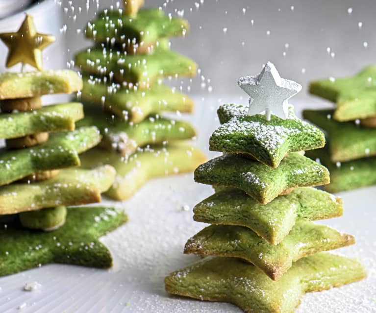 Árboles de navidad de galleta