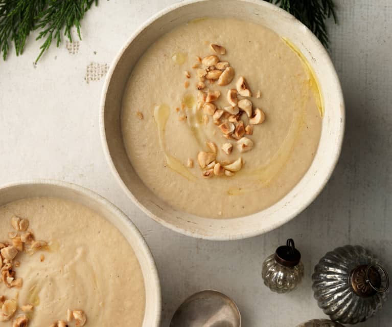 Celeriac, Roasted Hazelnut and Truffle Soup