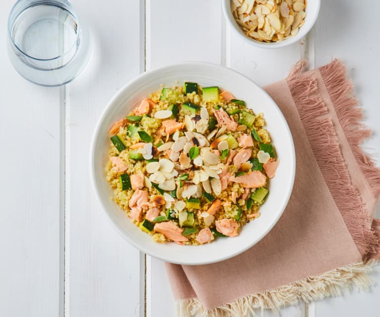 Insalata di bulgur, salmone e zucchine (Modalità Cuoci riso)