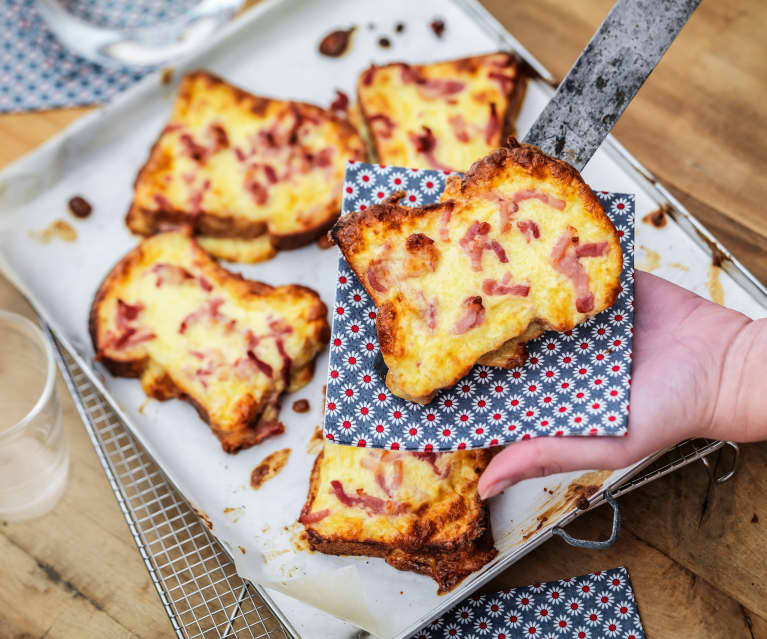 Tartines "croque-monsieur"