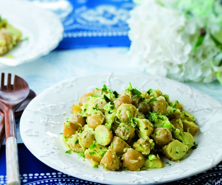 Salada de batata e pepino