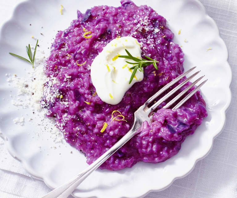 Rotkohl-Risotto