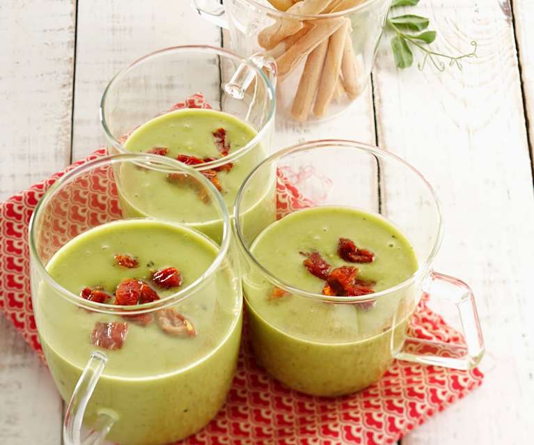 Velouté glacé aux petits pois