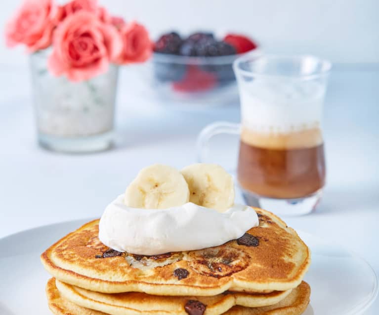 Hotcakes de plátano y chispas de chocolate - Cookidoo® – the official  Thermomix® recipe platform