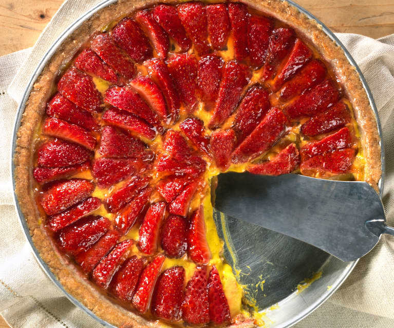 Crostata integrale alle fragole