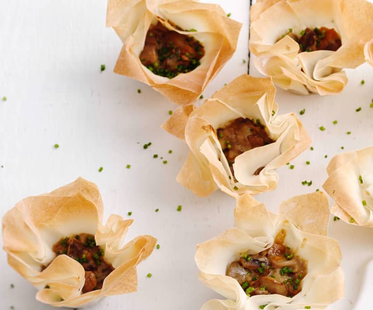 Tarteletes de cogumelos