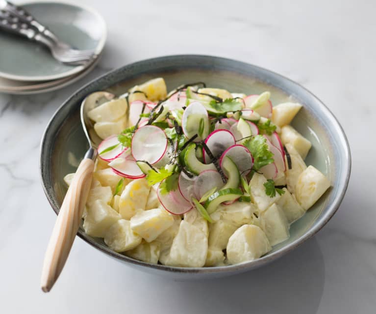 Warm wasabi potato salad Warm wasabi potato salad