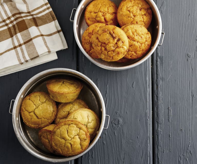 Muffins de salmão e curgete