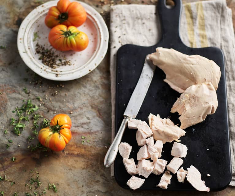 Sous-vide filets de poulet