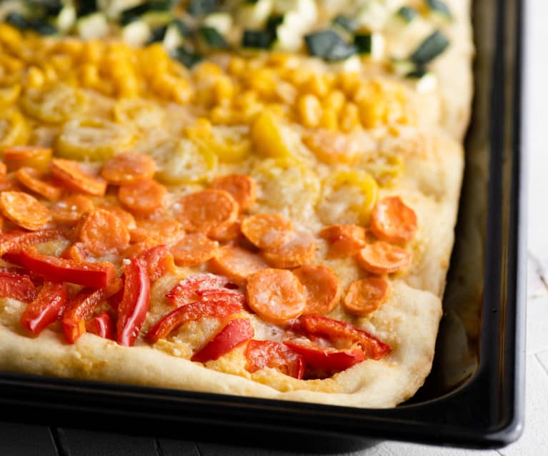 Pizza vegetariana con Affettatutto Bimby® (TM6) - Cookidoo® – the