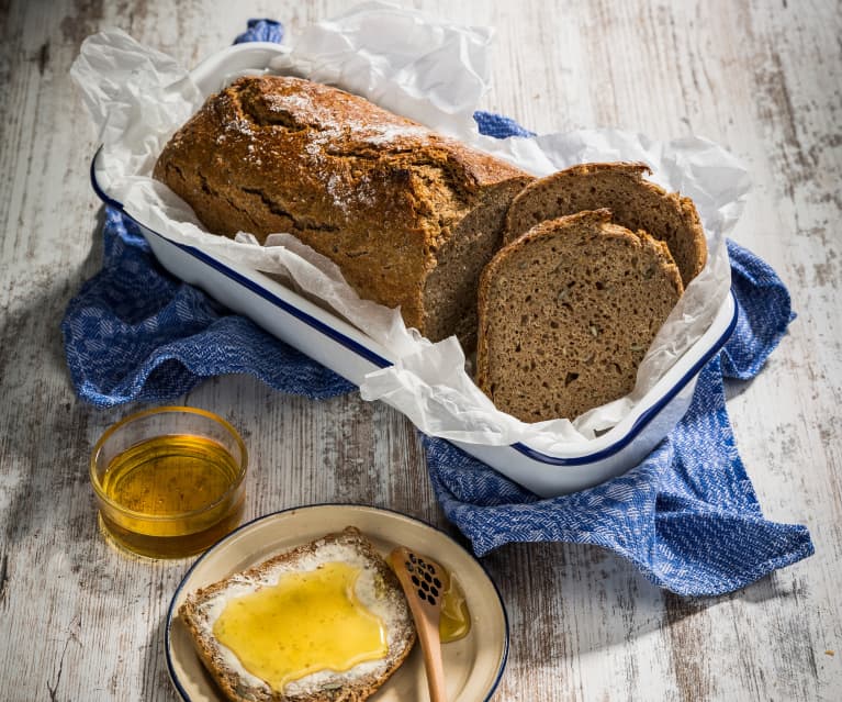 Pan integral de centeno y espelta con masa madre