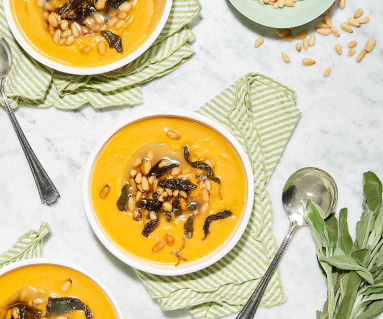 Maple and Brown Butter Roasted Butternut Soup