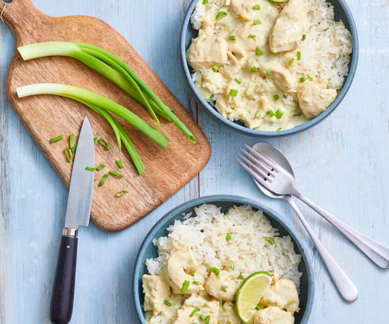 Poulet thaï et riz gluant