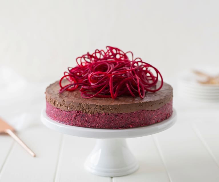 Raw chocolate beetroot cake