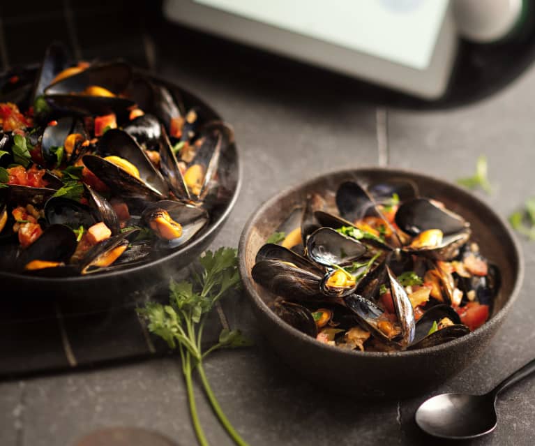 Moules à la sauce tomate épicée Cookidoo® das offizielle Thermomix