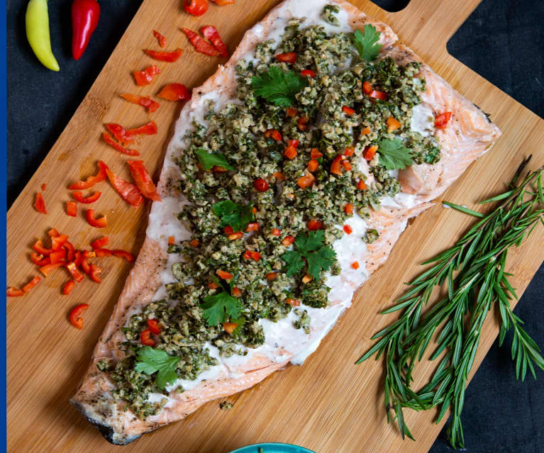 Salmón en papillote con puerros a la crema (MEATER) - Cookidoo