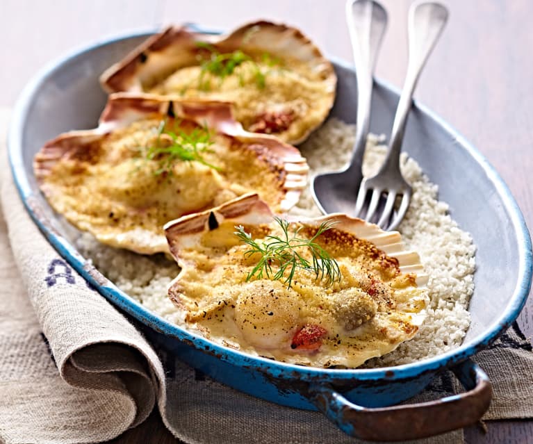 Coquille Saint-Jacques gratinée - Cookidoo® – la plataforma de recetas  oficial de Thermomix®