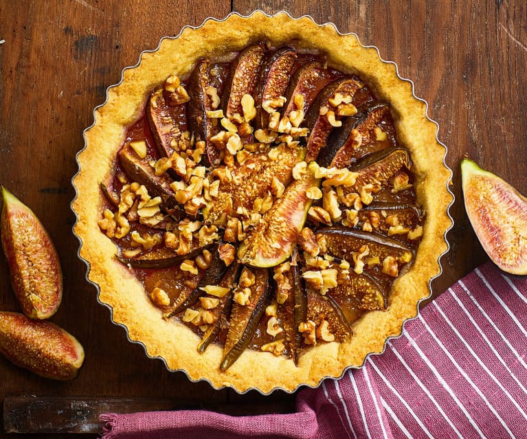 Crostata di fichi e noci al profumo di agrumi