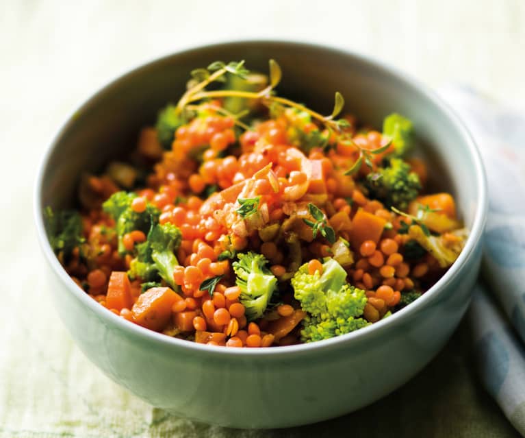 Lentilles en salade