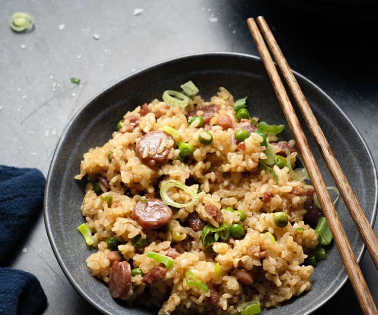 Arroz Hong Kong con salchicha TM6