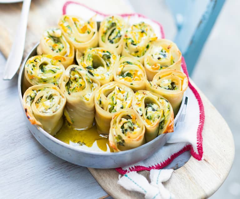 Lasagne roulées courgette-ricotta