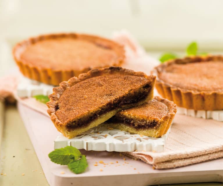 Tartes com creme de amêndoa