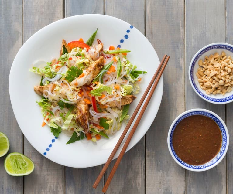 Asian chicken noodle salad