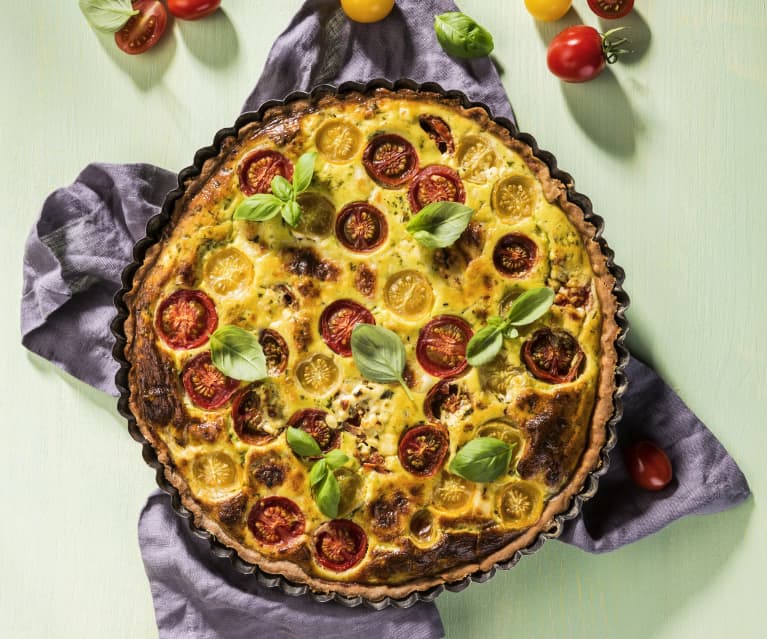 Bunte Paradeiser-Quiche