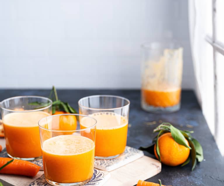 Jugo de mandarina y zanahoria