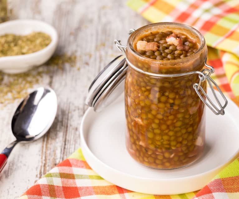 Zuppa di lenticchie in vasocottura - Dal tegame al vasetto