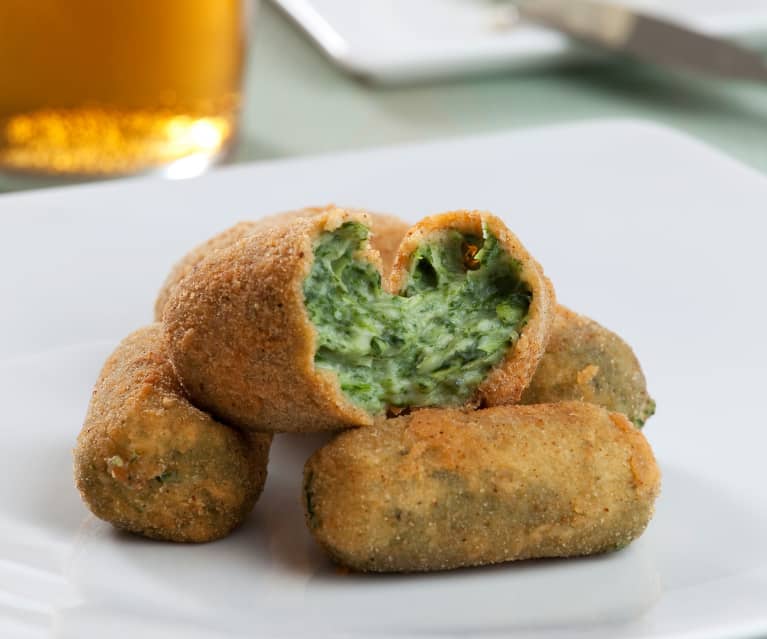 Croquetas de espinacas al cabrales - Cookidoo® – la plataforma de recetas  oficial de Thermomix®