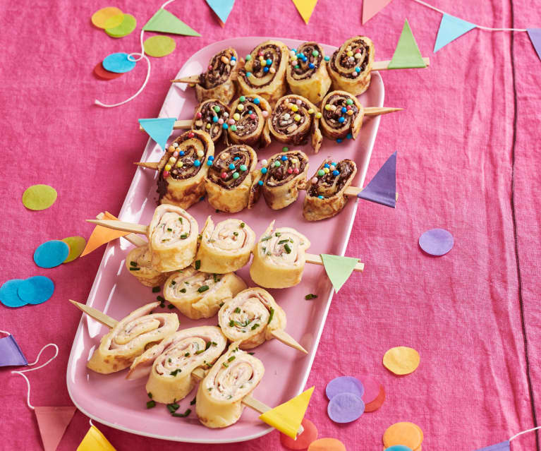 Pfannkuchen am Spieß Pfannkuchen am Spieß