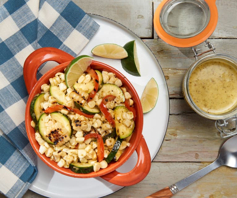 Grilled Corn Salad with Cilantro Vinaigrette