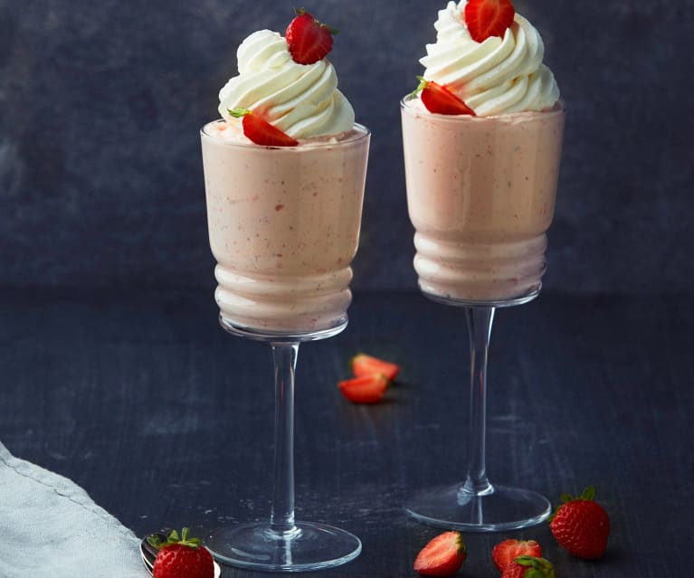 Mousse di fragole veloce