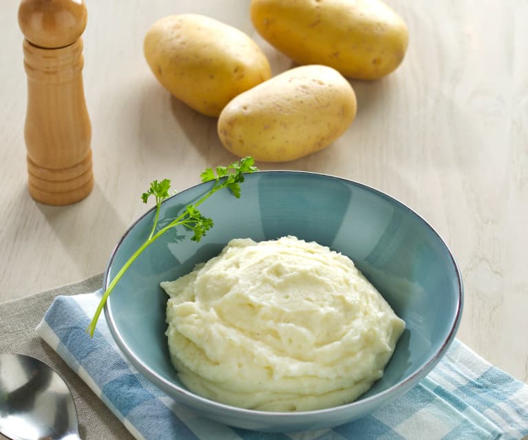 Puré de patatas con aceite de oliva virgen extra