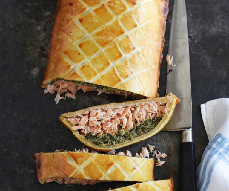 Zalm met waterkerskorst