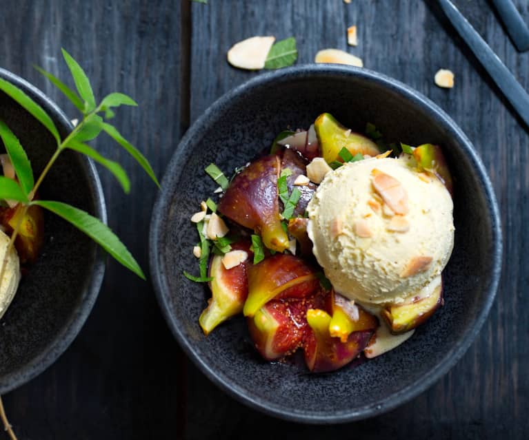 Confiture de figues à la vanille et aux amandes