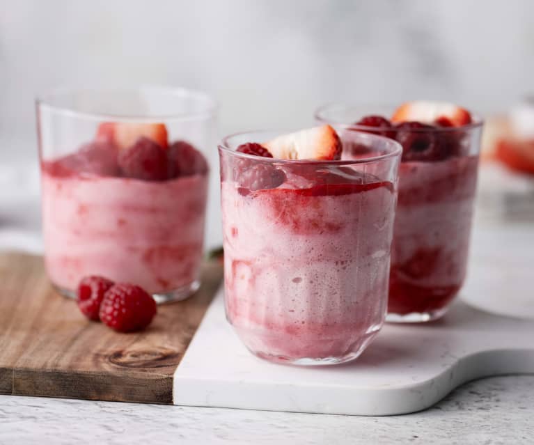Raspberry and Strawberry Mousse