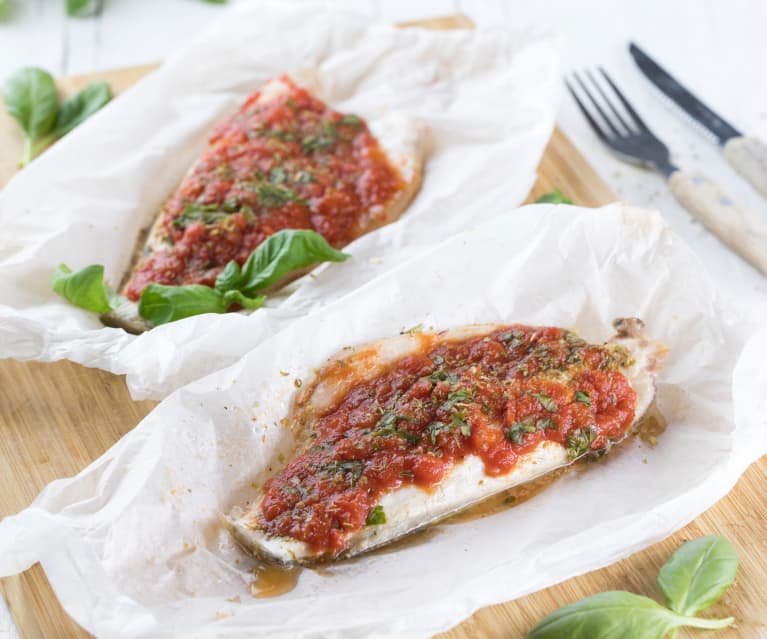 Filetti di branzino alla pizzaiola