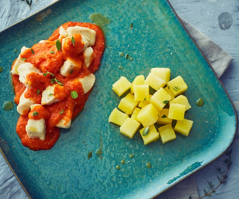 Bocconcini di pollo con patate (Bimby Friend)