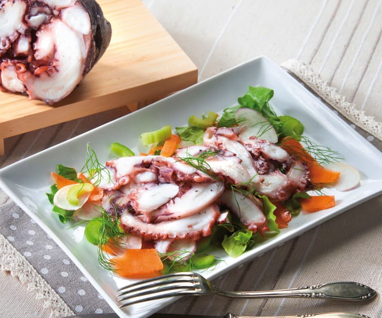 Carpaccio di polpo in bottiglia