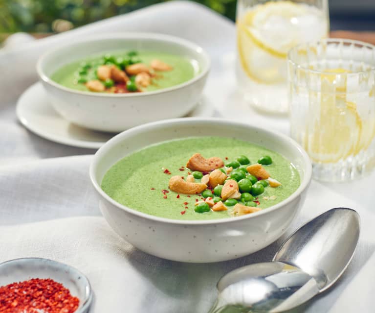 Spinat-Erbsen-Suppe mit Cashews - Cookidoo® – das offizielle Thermomix ...