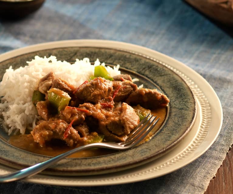 Lammekarry med peberfrugt - Bhoona Gosht