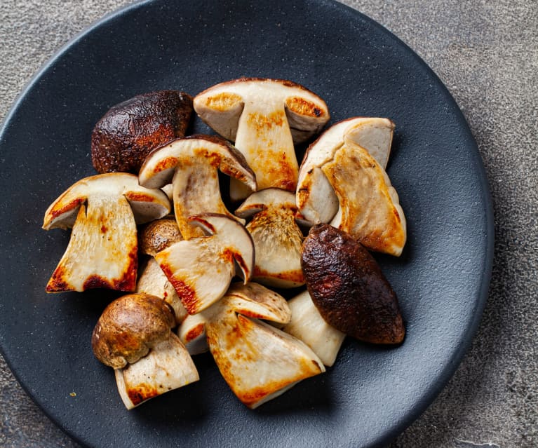 Sous-vide Porcini Mushrooms with Truffle and Parmesan