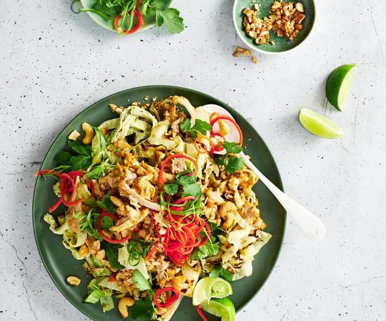 Satay pad thai med kyckling