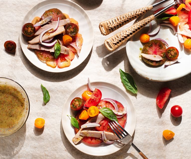 Ensalada de tomate con ventresca