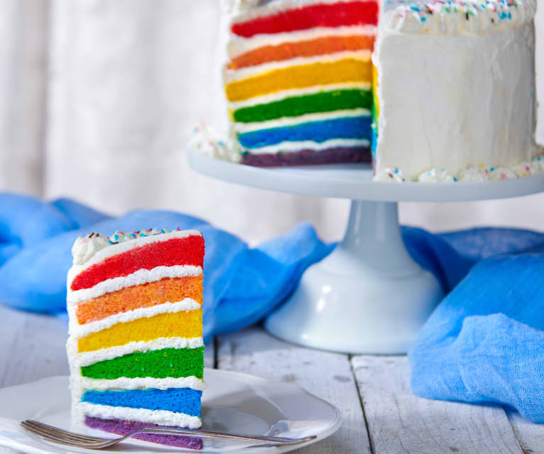 Rainbow Cake Torta Arcobaleno Cookidoo The Official Thermomix Recipe Platform