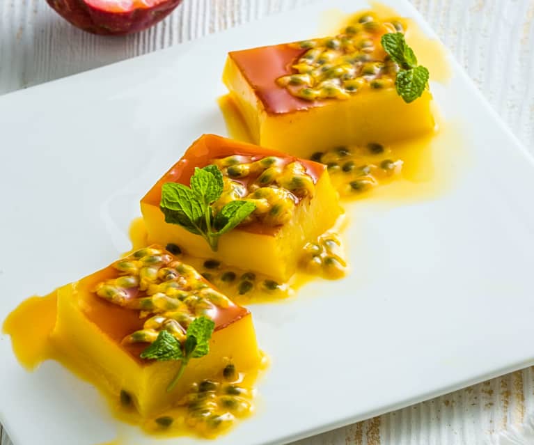 Egg Pudding With Passion Fruit